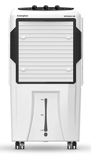 Crompton Optimus 100-Litre Inverter Compatible and Portable Desert Air Cooler