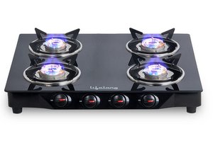Best 4 Burner Gas Stove under 5000 In India 7 Lifelong LLGS30 Manual Ignition High Efficiency 4 Burner Gas Stove