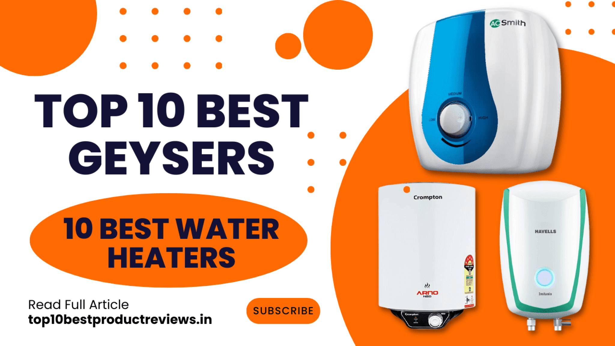 Top 10 Best Geysers In India 2024 | Storage, Instant Water Geysers 10 ...