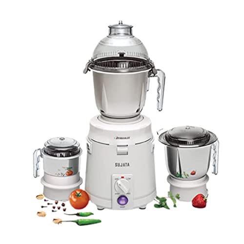Sujata Dynamix DX Mixer Grinder, 900W, 3 Jars
