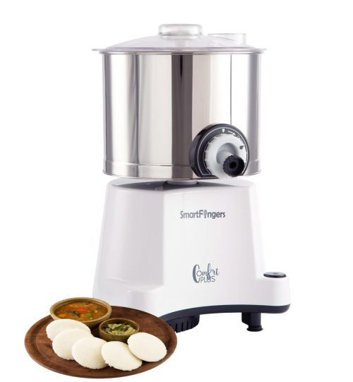 Top 10 Best Wet Grinders in India Reviews | Best Table Top Tilting Wet Grinders 8 SmartFingers Comfort Plus Table Top magic Wet Grinder 230V 50hz, 2 Liter, White, 2 Stone