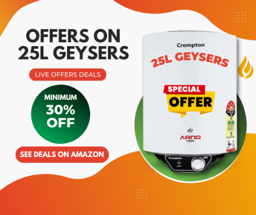 Min 30% Off On Storage Geysers LIVE Right Now